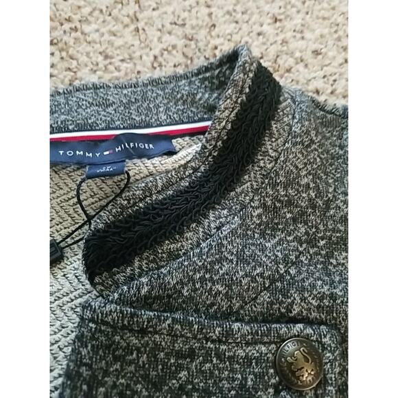 Tommy Hilfiger Band Jacket Military Charcoal Gray Womens Size 2X Knit NWT $119.5 - Picture 11 of 11